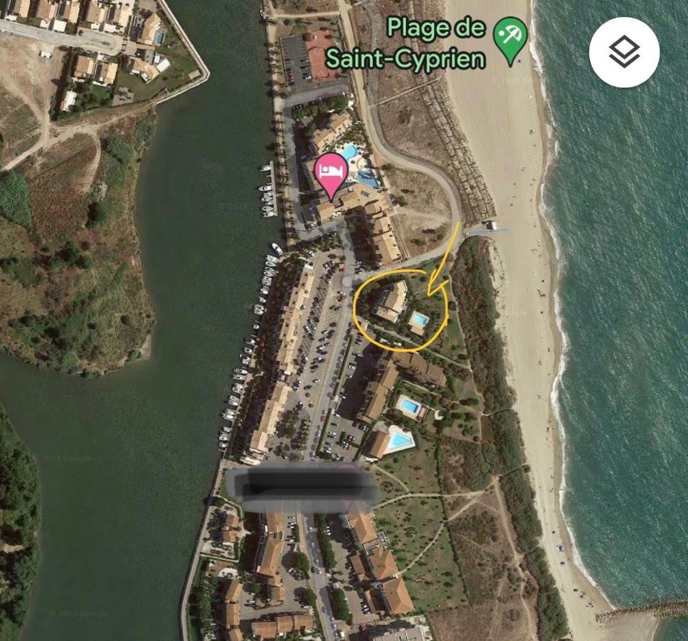 Appartement Entre La Lagune Et La Mer Avec Piscine, Direct Plage, Vue Partielle Mer Saint-Cyprien  Exterior foto