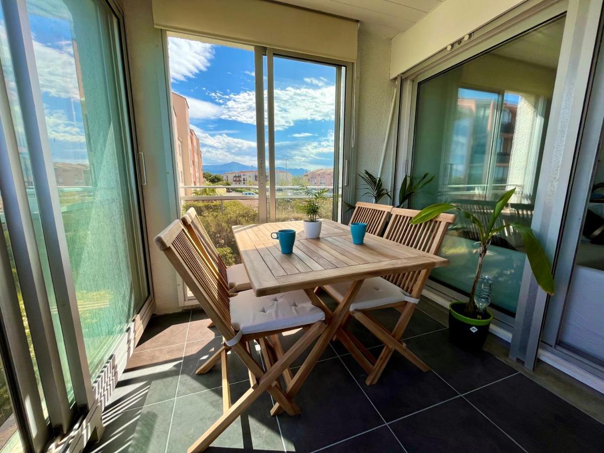 Appartement Entre La Lagune Et La Mer Avec Piscine, Direct Plage, Vue Partielle Mer Saint-Cyprien  Exterior foto